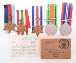 WW2 Group of Five medals in box of issue