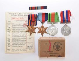 SECOND WORLD WAR: Group of 4 attributed to Sgt. F. Precious, RASC