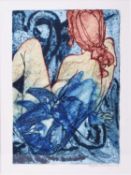 Pauline Bradley (b.1944) Flora and the Blue Flower