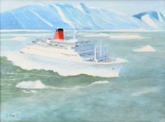 Janet Ledger (b.1931) Sagafjord Ocean Liner