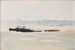 Janet Ledger (b.1931) Down the Thames