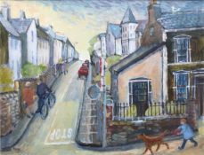 Judith Moy (1927-2016) Back Street, Borth-y-Gest