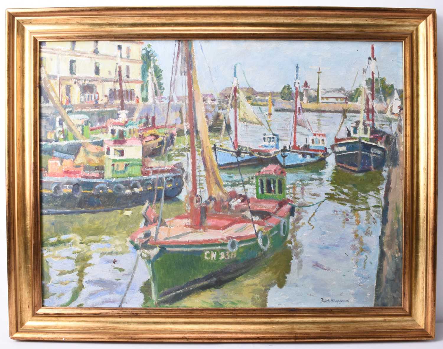 Faith Sheppard (1920-2000) Harbour Scene - Image 2 of 4