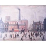 After L.S. Lowry, Coming Home from the Mill