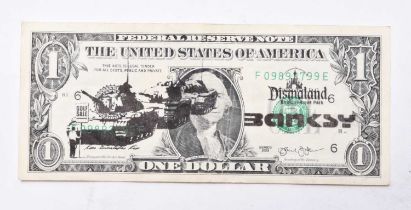 Banksy (b.1974) Golf Sale, Banksy Dismaland $1 Bill