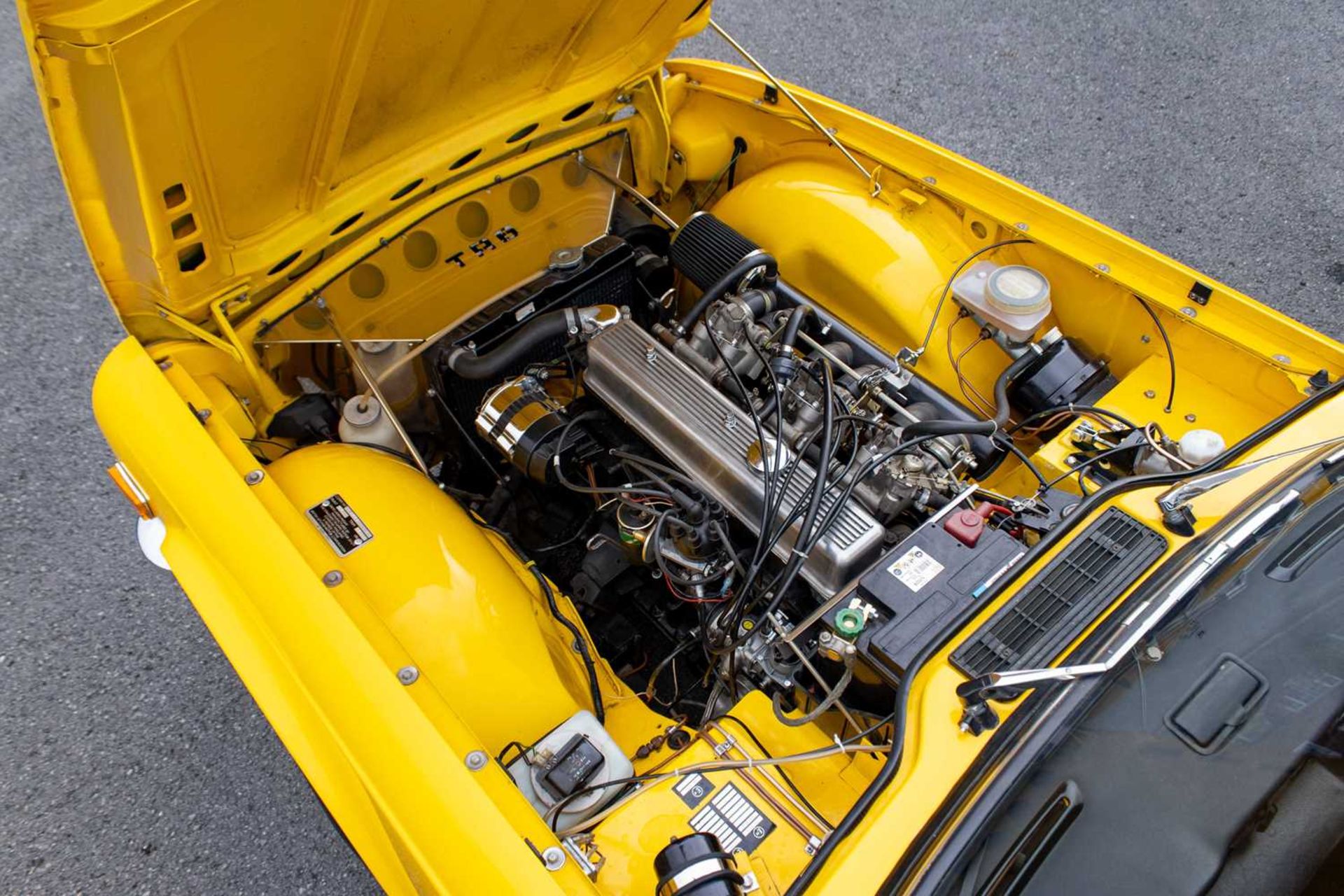 1973 Triumph TR6   A home-market, RHD fully restored example, finished in mimosa yellow - Image 78 of 99