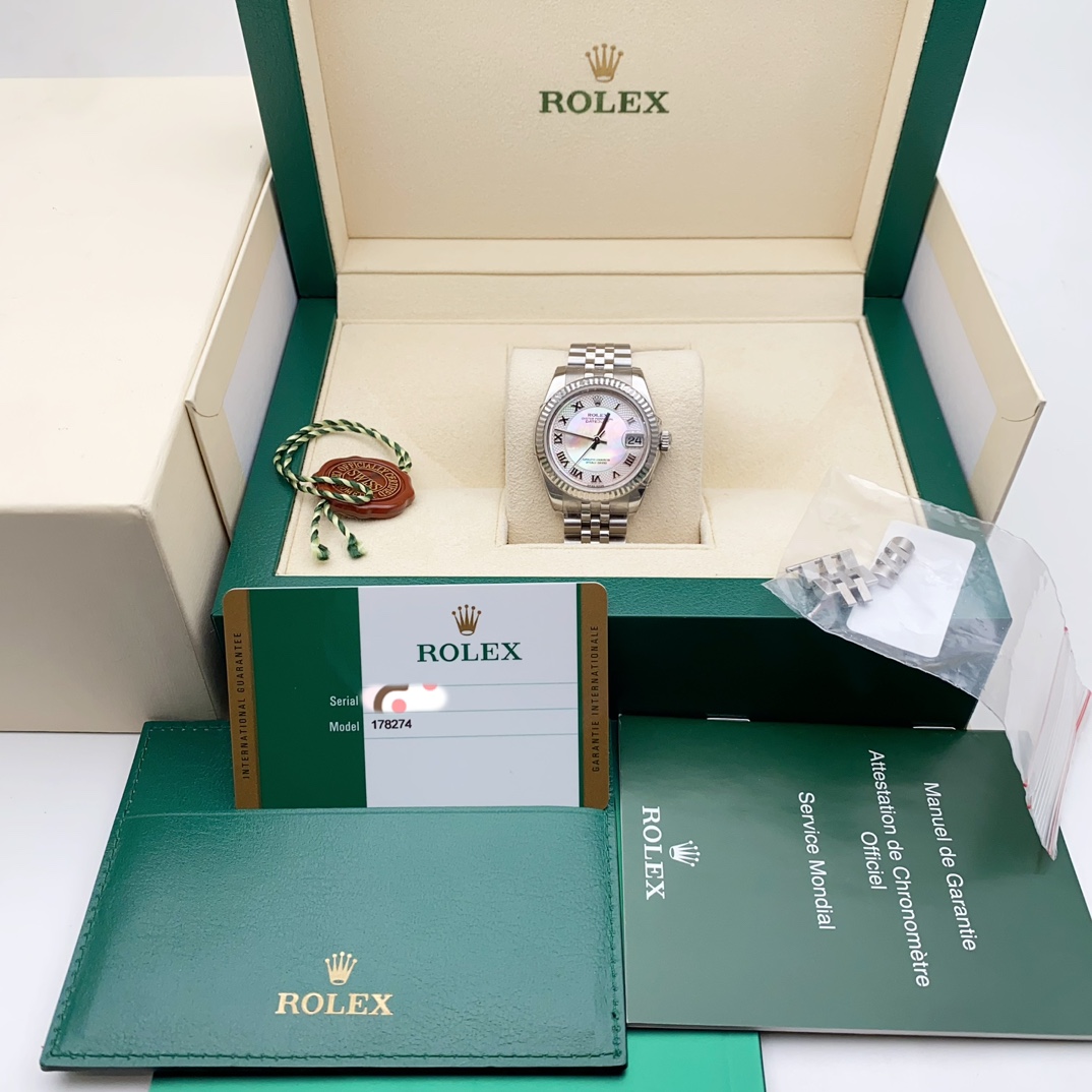 Rolex Women's Diary Series 178274 Colored Fritillary Disk Ladies Mechanical Watch - Image 5 of 7