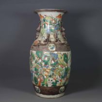 Ming Dynasty Chenghua year-made large colorful figure vase