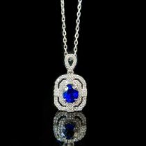 Sapphire pendant