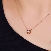 18K gold set with diamond necklace