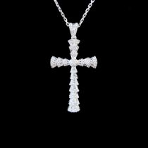 Full diamond cross pendant
