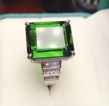 18K gold tourmaline ring