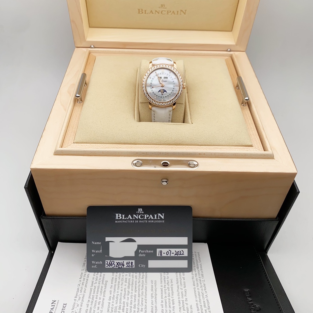 Blancpain Women's Series 3663-2954-55B Ladies Automatic Mechanical Watch - Image 5 of 7