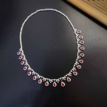 Ruby evening chain