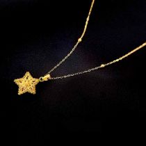 18k star necklace