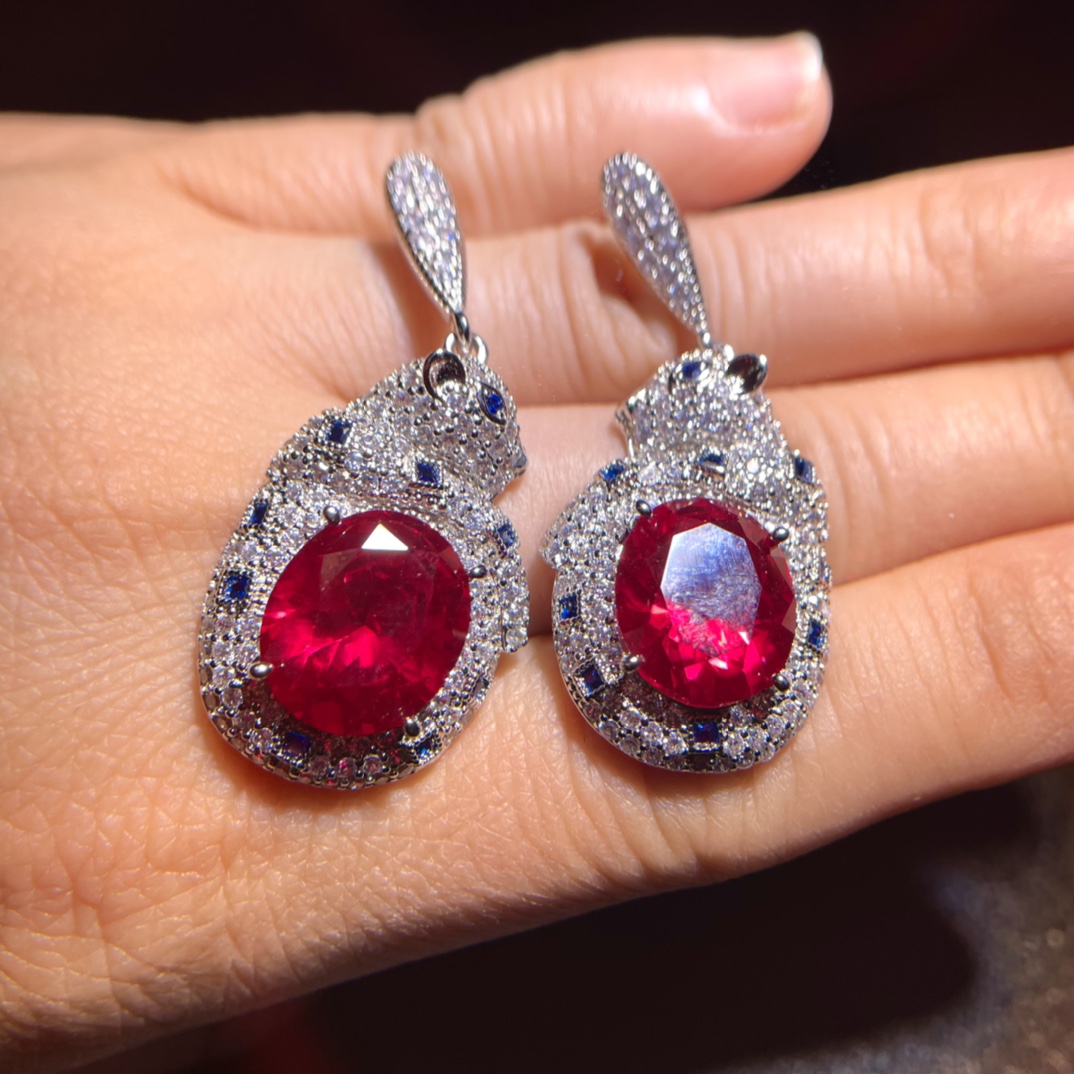 Ruby and diamond jewelry three-piece set - Bild 8 aus 8