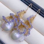 14K gold-filled, natural baroque pearls