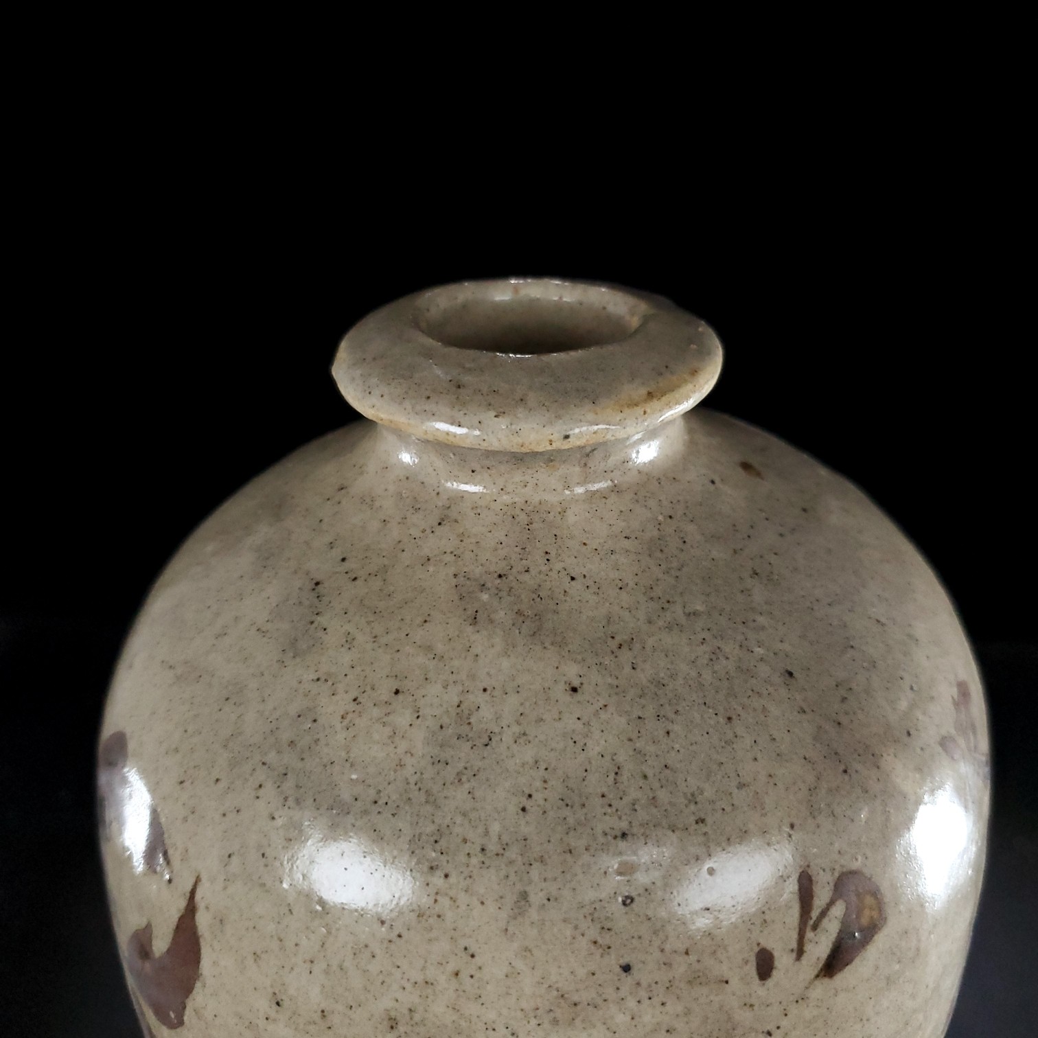 Cizhou kiln of Song Dynasty painted flowers and poems on plum vase - Image 5 of 9