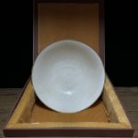 Old collection of ultra-thin porcelain large bowl from Ding kiln of Song Dynasty