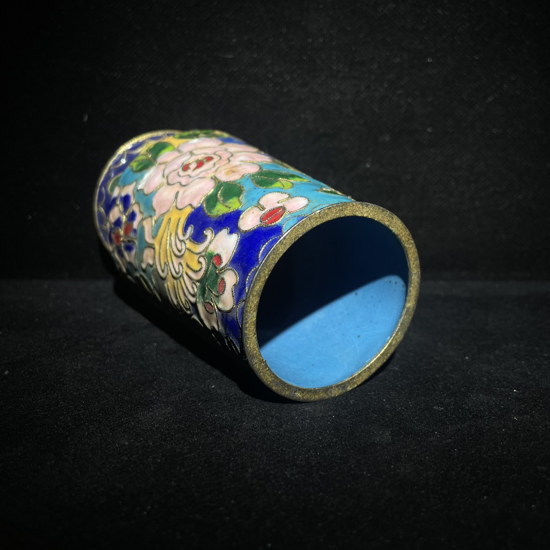 Cloisonn¨¦ enamel pen holder - Bild 5 aus 6