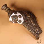 Tibet pure handmade natural left-handed conch clad with copper