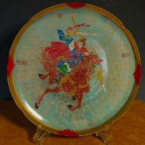 Old porcelain Song Jun kiln luminous and colorful gilt engraving appreciation plate