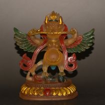 Glazed Cloisonn¨¦ Dapeng Bird Buddha Ornament