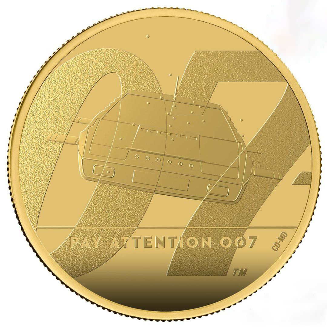 [Highest Appraisal PF70] 007 Pay Attention James Bond Gold Coin