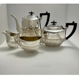 [UK] Queen Anne style tea set 4 pieces tea/coffee pot
