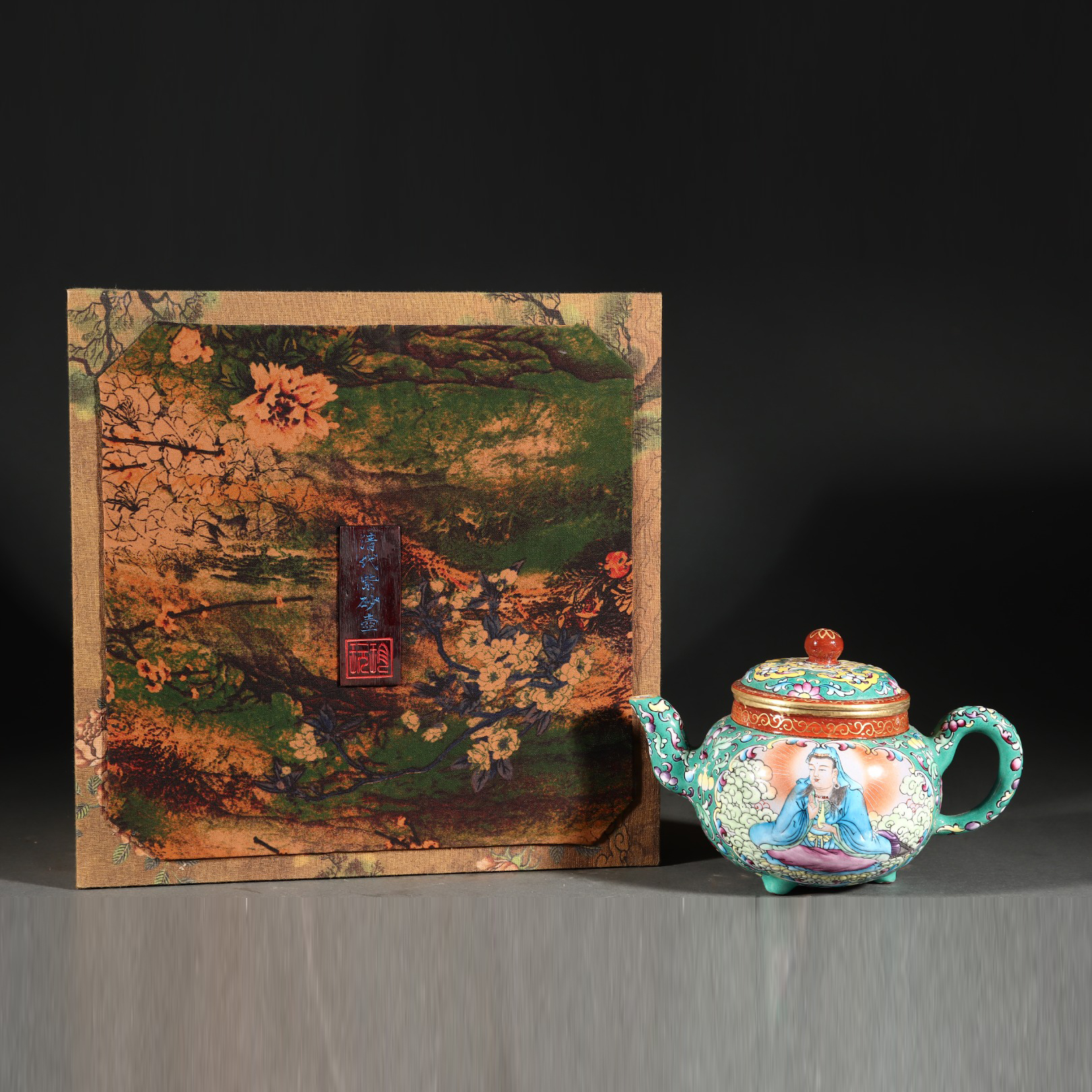 Qing Dynasty Old Zang: Enamel Original Mineral Purple Clay Pot