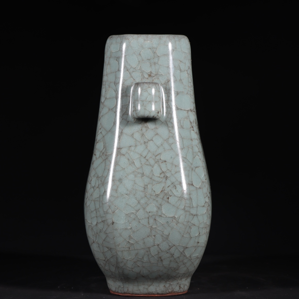 Song Dynasty official kiln ice cracked through-ear vase - Image 6 of 9