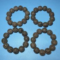 Exquisite collection of old material agarwood bracelets