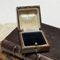 Rare British British Antique Jewelry Ring Box