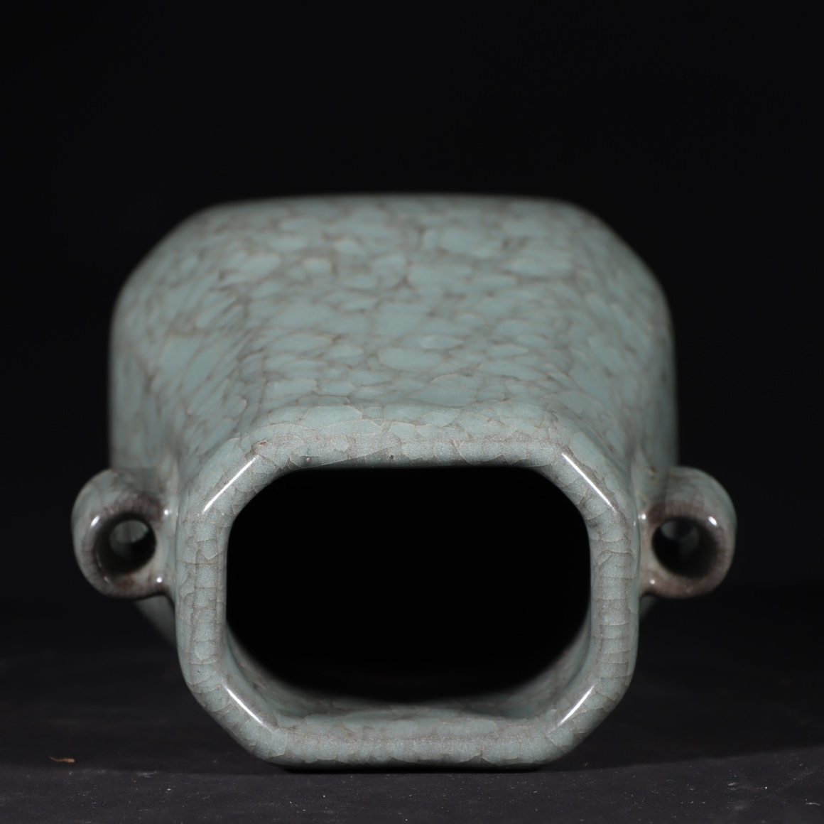 Song Dynasty official kiln ice cracked through-ear vase - Image 8 of 9