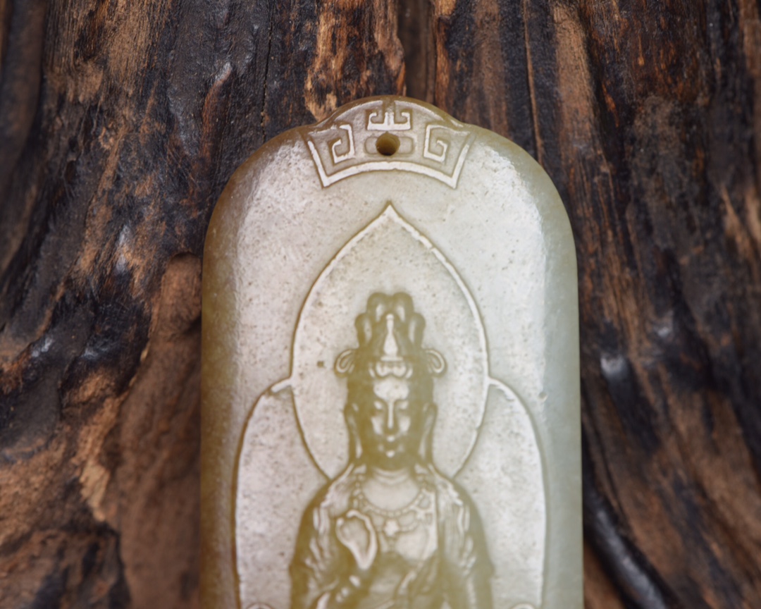 Hotan Jade Avalokitesvara - Bild 5 aus 9