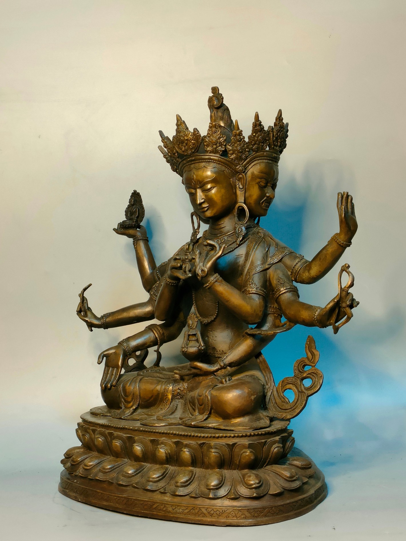 copper buddha statue - Bild 6 aus 9