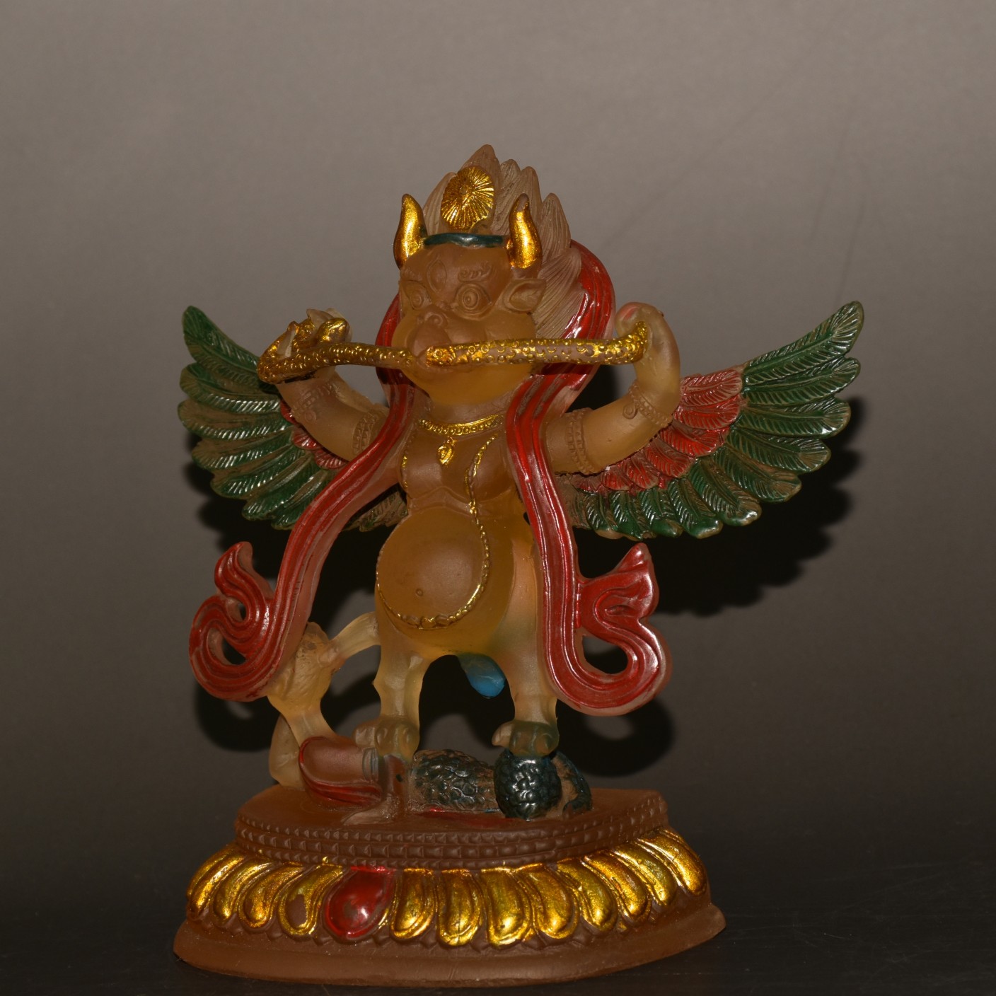 Glazed Cloisonn¨¦ Dapeng Bird Buddha Ornament - Bild 4 aus 9