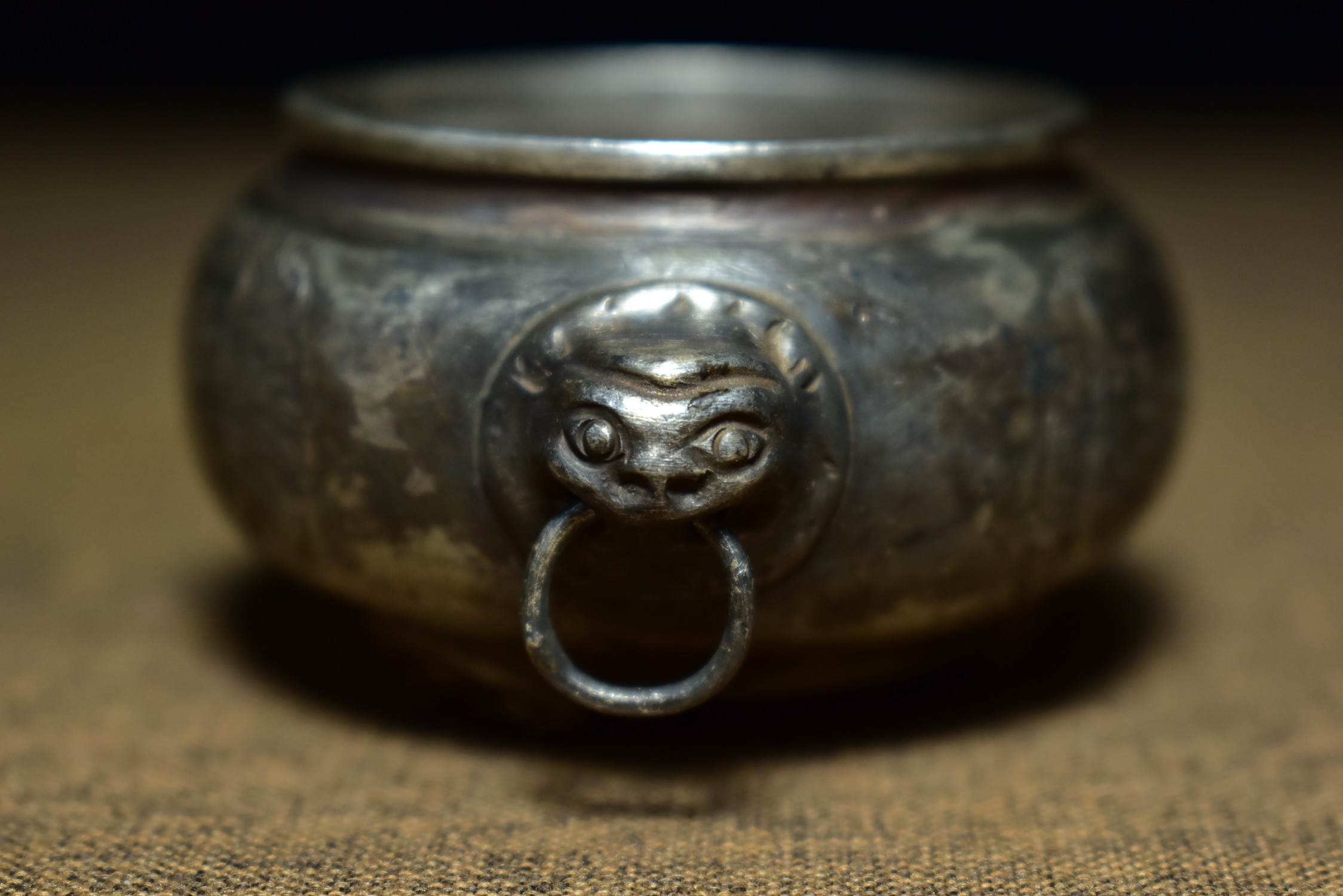 Sterling silver hand-engraved animal ear incense burner - Bild 5 aus 9
