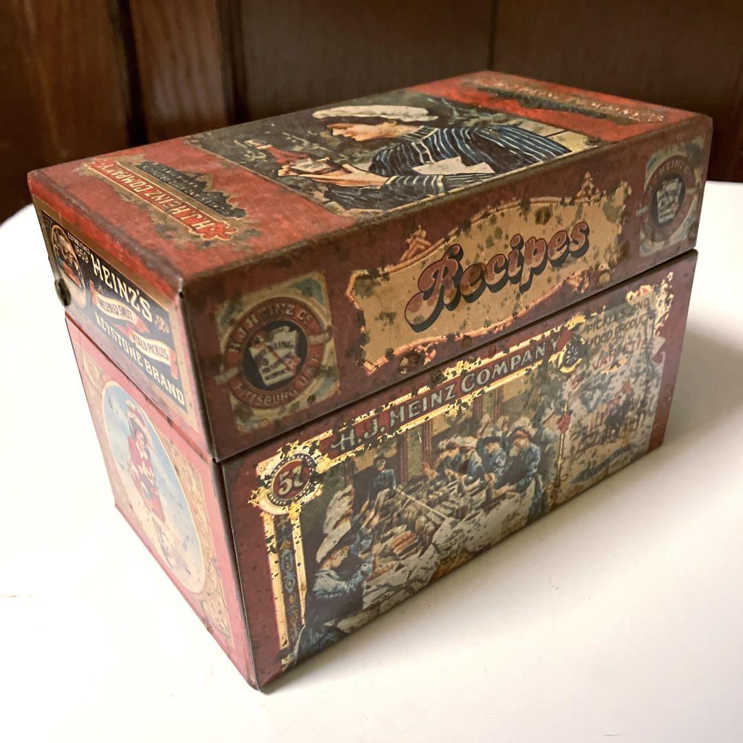 British antique tea tin