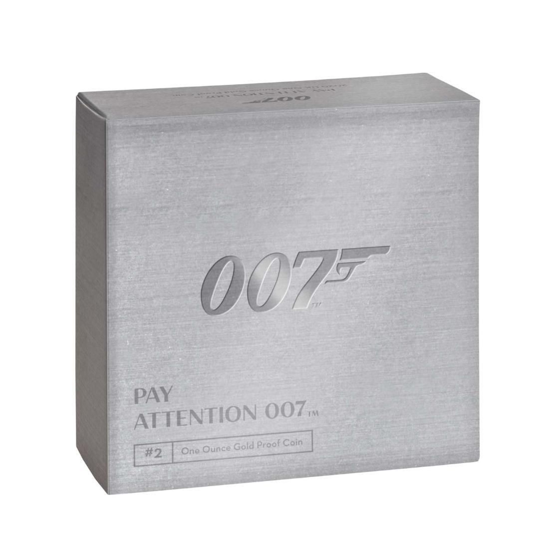 [Highest Appraisal PF70] 007 Pay Attention James Bond Gold Coin - Bild 6 aus 7