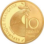  France 1986 Proof 10 Franc Gold Coin
