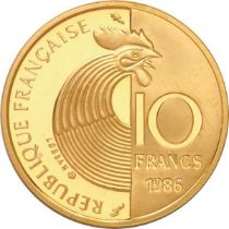France 1986 Proof 10 Franc Gold Coin