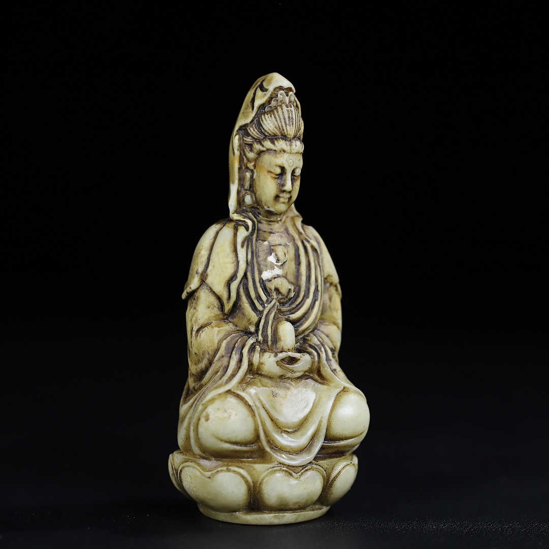 Shoushan Stone Avalokitesvara Blessing Seal - Image 3 of 9