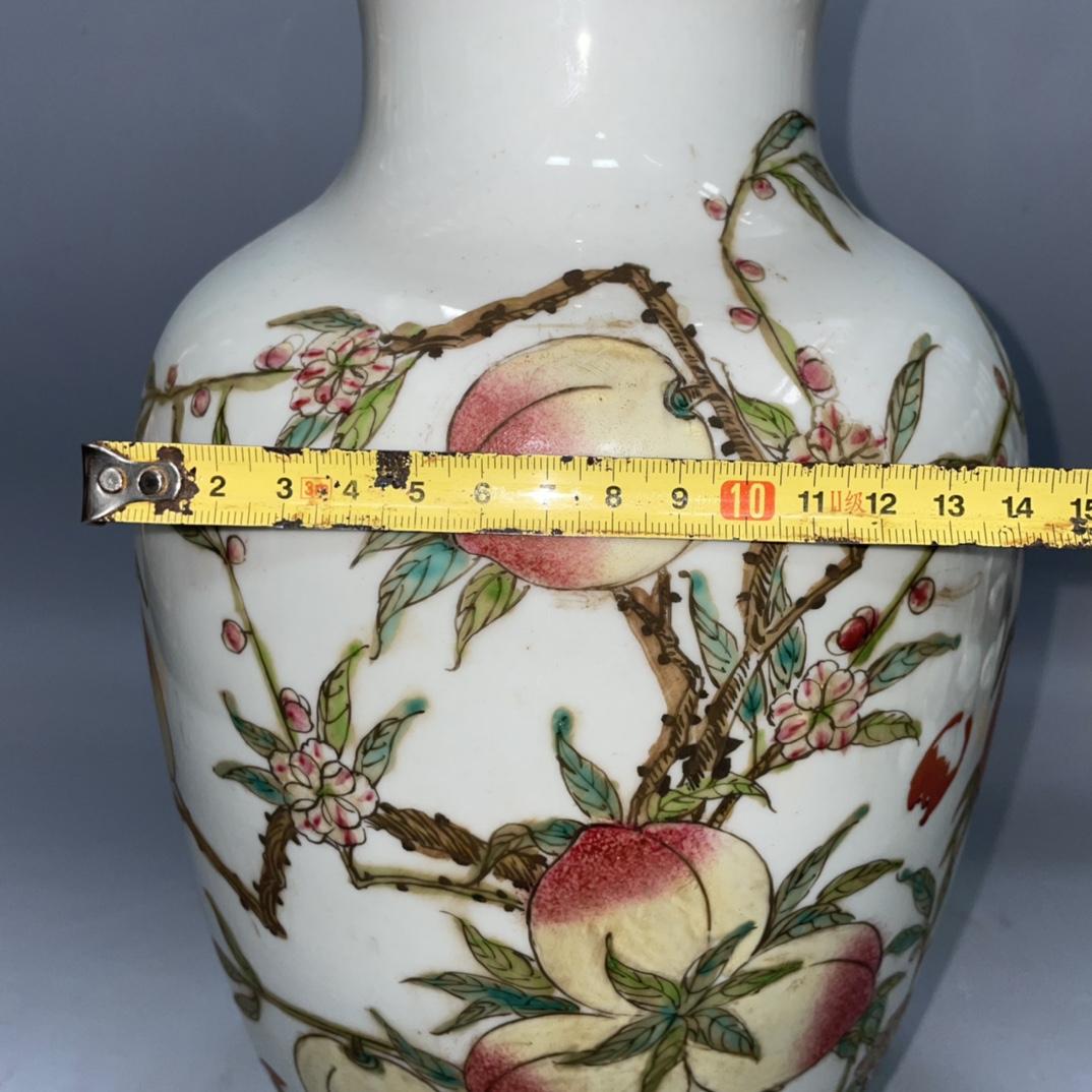 Nine-year-old peach vase made in the Yongzheng period of the Qing Dynasty - Image 9 of 9