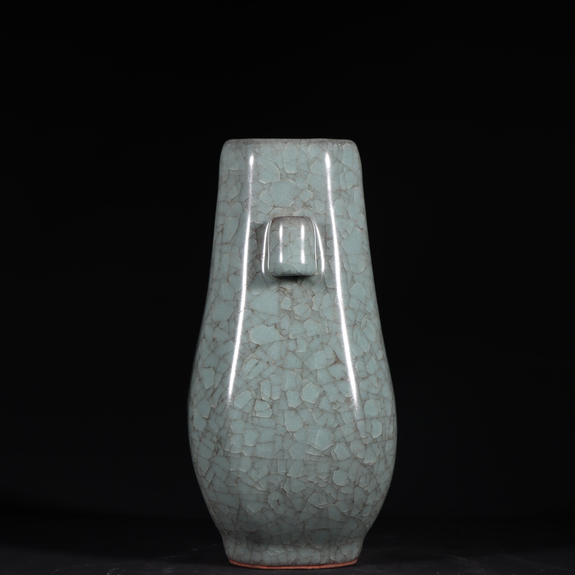 Song Dynasty official kiln ice cracked through-ear vase - Image 7 of 9