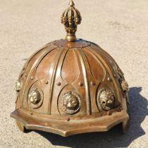 Bronze helmet.