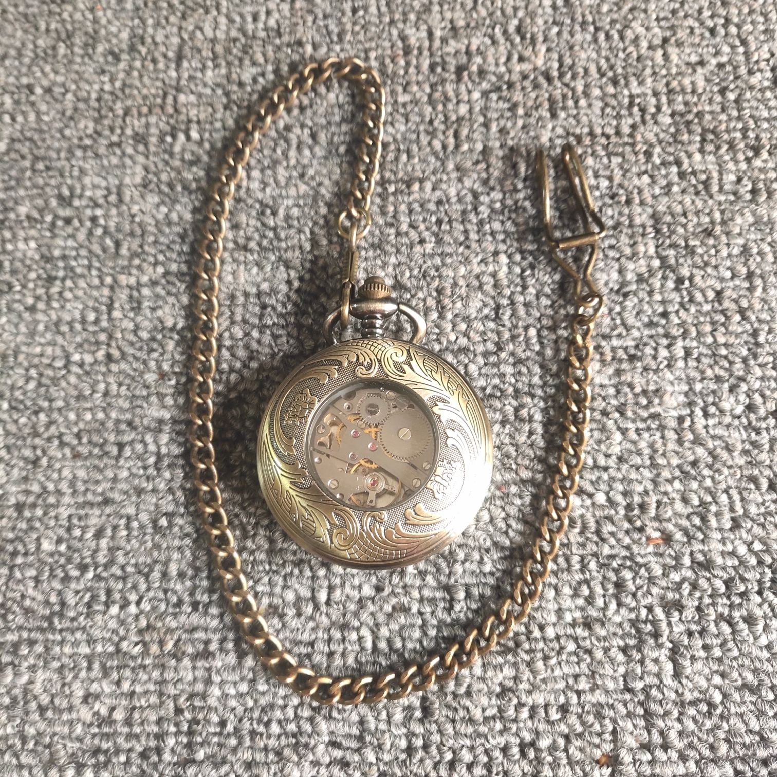 bronze pocket watch - Image 6 of 6