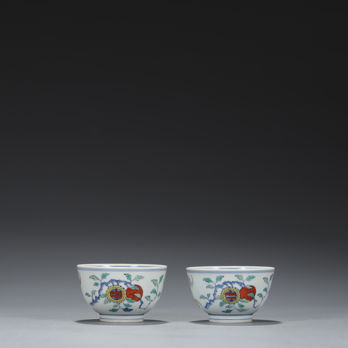 Chenghua of Ming Dynasty A pair of doucai pattern cups - Image 2 of 8
