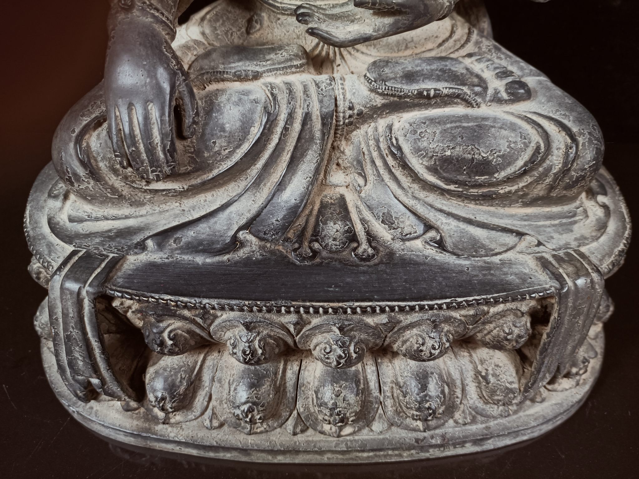 Ming Dynasty old bronze Buddha statue - Image 7 of 9