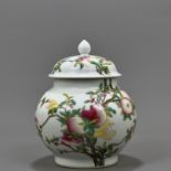 Qing Dynasty Yongzheng enamel jar with three patterns